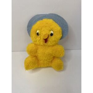 Vintage 8" Baby Duck Chick Bird Plush Stuffed Animal Easter Rushton Company ASIS